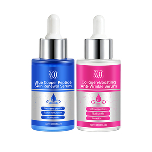 Suero Facial Reparador Calmante con Péptidos de Cobre Azul y Colágeno, Antienvejecimiento, Hidratante, Cuidado de la <span class=keywords><strong>Piel</strong></span>, Etiqueta Privada Personalizada, 30 ml - Product Image 1
