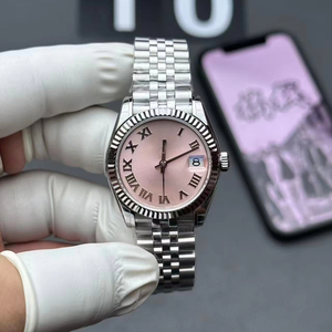 Factory wholesale 904 stainless steel fashionable waterproof mechanical watches of luxurious brand in round shape with calendar - Product Image 1