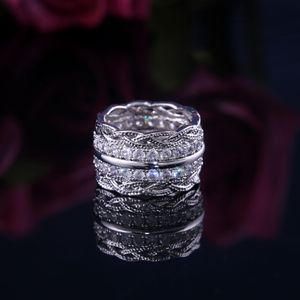 Anello Vintage con Larga Fascia in Pizzo per Donne, Gioielli di Moda Scintillanti all'Ingrosso - Product Image 6