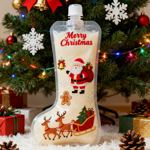 Bolsa de Embalaje de Aluminio Personalizada, a Prueba de Fugas, Duradera, Bolsas de Navidad, Bolsa con Boquilla y Válvula para Jugo, Té, Café, Bolsa Termosellada - Product Image 4