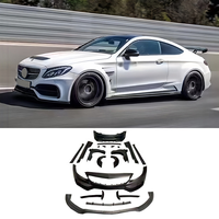 Kit carrosserie large en fibre de verre style C63 AMG pour Mercedes Benz Classe C W205 Coupé 2 portes - Kit de conversion de carrosserie