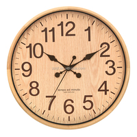 Jam dinding kayu beech modis senyap dekorasi rumah jam dinding kayu modern