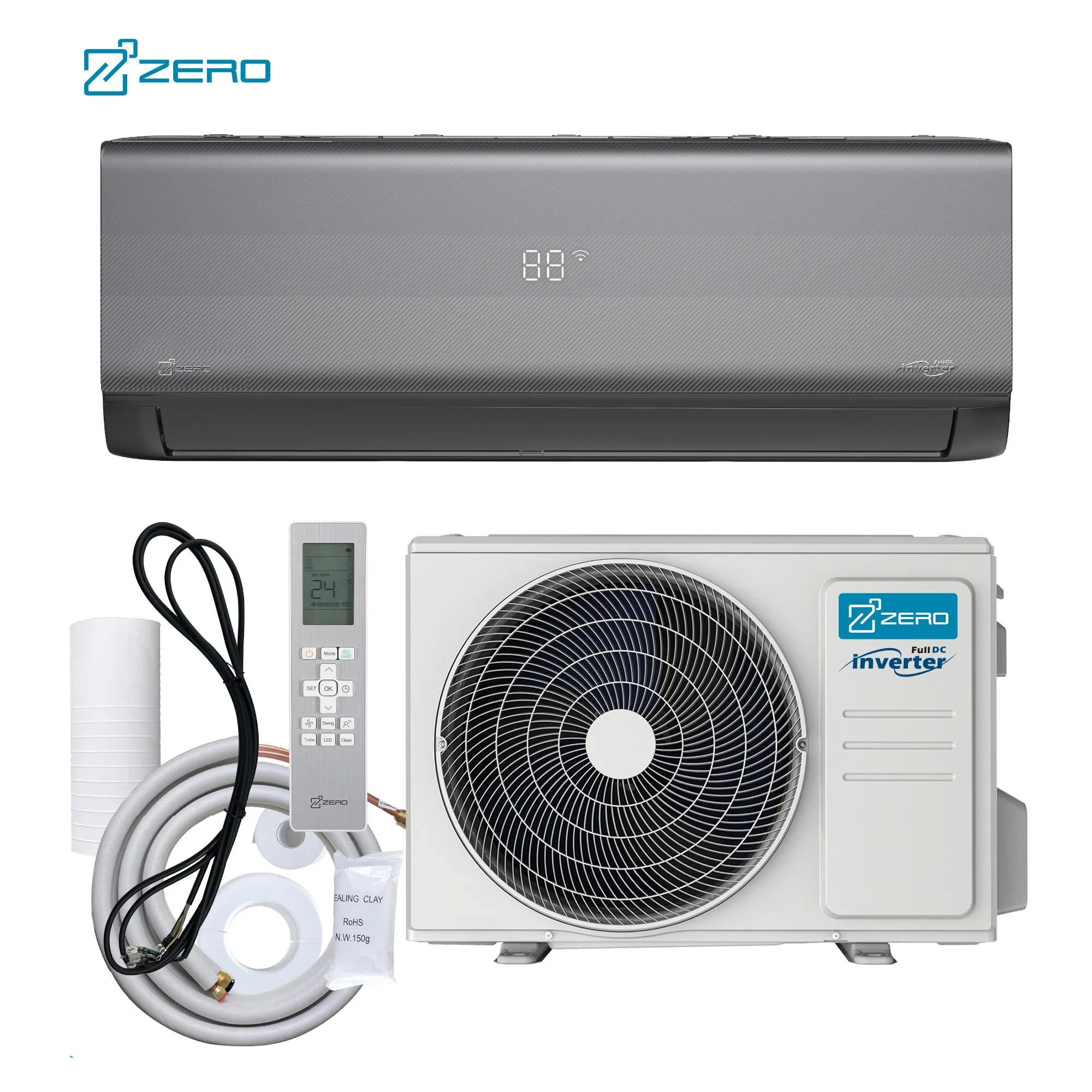 ZERO Z-pro Smart mini split aire acondicionado/110V y R 410 A 9K 12k 18K Btu aire acondicionado AC split sistema de aire acondicionado