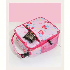 Lonchera de dibujos animados con diseño atractivo, con asa y cierre, tipo nevera portátil, para estudiantes, con aislamiento de papel de aluminio, impermeable, capacidad de 15L, colgante - Product Image 6