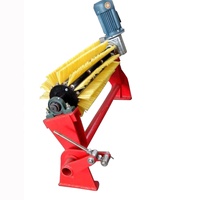 Brosse à rouleau de nettoyage électrique en nylon rotatif pour moteur Nettoyeur de courroie pour brosse de nettoyage de bande transporteuse