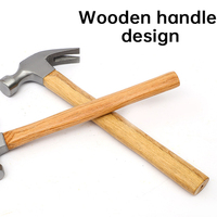 Vente directe usine – Marteau à clous rond à manche en bois, très populaire, en corne de mouton, OEM DIY, diamètre de la face de 3 cm, longueur de 33 cm, poignée simple