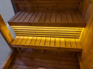 Ahşap kuru Sauna duşakabin Combo açık Sauna kontrol sistemi - Product Image 4