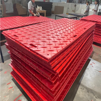 Tapis de protection temporaire pour chantier, panneaux d'accès robustes en PEHD, équipement de protection du sol pour zones boueuses et marécageuses