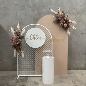 Wedding Decoration <b>Backdrop</b> Arch Bevel Acrylic Background Panel Welcome Sign for Wed <b>Party</b> Decoration - Product Image 5