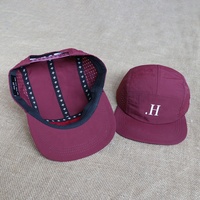 Casquette BSCI personnalisée avec votre logo, pour hommes et femmes, 5 panneaux, découpée au laser, à visière plate, imperméable, pour le camping et la course à pied