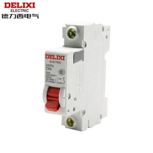 Delixi dz47s סדרת מיני חשמלי חשמלי dz47s dz47s 1p c2a din הרכבה רגילה קטן מקבס עם חומר פלסטיק הגנה li - Product Image 3