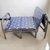 Cadre de lit simple en fer moderne HY Plate-forme de lit pliante en métal durable pour chambre à coucher ou appartement utilisée dans les écoles