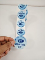 Étiquettes de logo d'entreprise imperméables pour pots à épices en petit cercle Étiquettes de nom d'épices en vinyle imprimées UV Papier couché