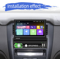Autoradio Android BQCC 7 pouces, écran tactile, Octa Core, 4/64 Go, FM AM RDS, écran IPS rétractable, Carplay