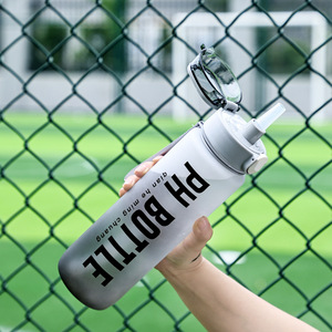 Eco-Friendly 1L Large Durable Gym Plastic <strong>Bottle</strong> for Fitness <strong>With</strong> <strong>Straw</strong> Portable Travel Enthusiasts Leakproof Water <strong>Bottle</strong> - Product Image 4