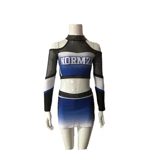 Ace Sport Cheer Uniformi Con Metallic Tessuti E Strass