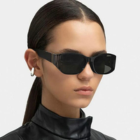 Twooo T1152 nouvelle mode courbe lentille personnalité unisexe nuances lunettes de soleil 2024