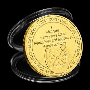 Art Collection Gift Gold Plated Vintage <strong>Euro</strong> <strong>Coin</strong> Souvenir Challenge <strong>Coins</strong> Firefighter - Product Image 3