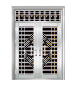 Fotos decorativas de diseño de puerta principal, puerta de acero inoxidable de alta resistencia a la compresión, hechas en china - Product Image 6