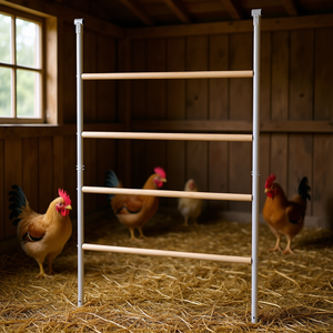 Barra de soporte para gallineros de madera de 55 x 33.75 pulgadas con amplio espacio entre barras de unión para gallineros y jaulas - Product Image 2