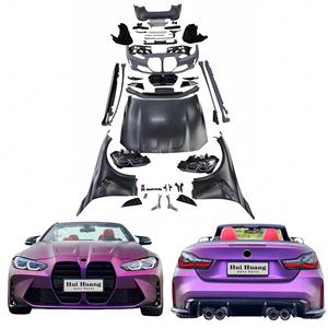 Kit de carrocería viejo a nuevo para <span class=keywords><strong>BMW</strong></span> F32 F33 F36 2013-2020 actualización a G82 M4 LOOK Conversión de coche Facelift Widebody Bodykit - Product Image 1