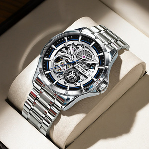 Nouvelle <span class=keywords><strong>Montre</strong></span> Homme en Acier Inoxydable 2026, Boîtier 43mm, <span class=keywords><strong>Tourbillon</strong></span> Creux, <span class=keywords><strong>Montre</strong></span>-Bracelet Mécanique Haut de Gamme, Tendance Affaires - Product Image 3