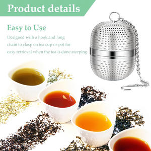 चाय की गेंद चाय इन्फ्यूसर चाय 304 स्टेनलेस स्टील पुनः प्रयोज्य चाय फिल्टर - Product Image 4