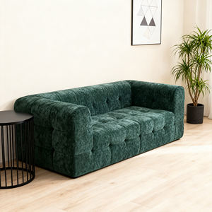 أريكة Loveseat الحديثة ، الأريكة العظم في صندوق مع تصميم معنقدة رغوة الذاكرة عالية المرونة - Product Image 4