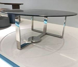 <span class=keywords><strong>Mesa</strong></span> de cristal Foshan, muebles para sala de estar, <span class=keywords><strong>mesa</strong></span> de <span class=keywords><strong>centro</strong></span> redonda, Base SS, <span class=keywords><strong>mesa</strong></span> de té <span class=keywords><strong>baja</strong></span> de dos niveles, salón de vidrio templado - Product Image 3