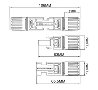 Haute qualité IP67 DC 1000V panneau solaire prise connecteurs mâle femelle système photovoltaïque vente directe fabricant cuivre