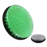 Modul Lampu Lalu Lintas LED Bola Hijau Dia.300mm(12inci) dengan Lensa Jaring Laba-laba untuk Penjual Lampu Lalu Lintas