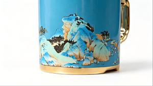 <span class=keywords><strong>Mug</strong></span> rétro en <span class=keywords><strong>porcelaine</strong></span> <span class=keywords><strong>fine</strong></span> de qualité supérieure, motif paysage 'Mille rivières et montagnes', isolé, grande capacité, élégant, pour café et thé - Product Image 4