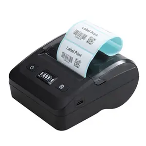 The Newest 80mm Portable Thermal Printer Small Mini Home Bluetooth Label Printer Prints Jewelry Labels Sticker Price Tags Maker