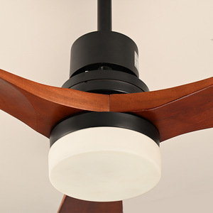 Ventilador de techo LINKWAY Ventilador de techo de madera maciza elegante Control remoto Ventilador de techo de madera decorativa - Product Image 5