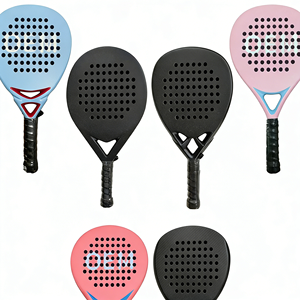 Raquette de beach tennis professionnelle en fibre de carbone 12k, forme diamant, haute puissance d'attaque, noyau souple en EVA, surface rugueuse, raquette de tournoi - Product Image 1