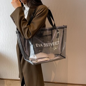 กระเป๋าถือขนาดใหญ่19 "กระเป๋าผ้าตาข่ายสำหรับงานหนักกลางแจ้งเป็นมิตรต่อสิ่งแวดล้อม - Product Image 5