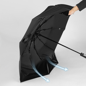 10 Bone Reinforcement <b>Automatic</b> Folding Self-Opening Three Fold <b>Umbrella</b> Business Gifts Advertising Wholesale Spot Manufacturers - Product Image 3