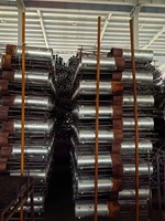 Support solaire vis de terre zinc ancre vis pile