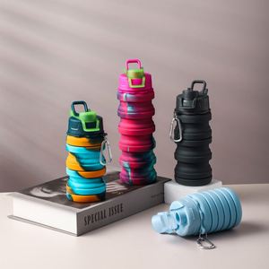 Vaso Plegable de Silicona Creativo, Portátil, Ecológico, Seguro para Beber, 500 ml, para Deportes al Aire Libre, Fitness, Camping y Viajes - Product Image 4