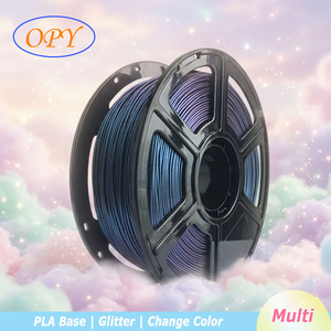 Filament PLA Opy Glitter 3D Transparent 1,75 mm 1 kg, couleur Titane Brûlé Nébuleuse Violette Multicolore - Product Image 1