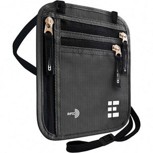 Free Sample BSCI factory custom RFID Slim Passport Holder <b>Travel</b> <b>money</b> <b>belt</b> - Product Image 4