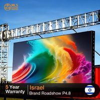 Écran LED d'extérieur P4.8 haute luminosité à raccordement sans soudure pour événements de lancement de produits et roadshows de marques