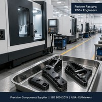 Pièces en aluminium anodisé dur CNC et acier inoxydable sur mesure, fournisseur OEM JRD Precision, précision +/-0,005 mm, ISO 9001, usinage par fraisage 5 axes