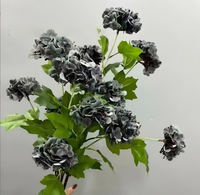 Vente en gros d'hortensias artificiels à 4 têtes, effet toucher réel, fleurs de boule de neige en soie de qualité supérieure pour la décoration de mariage, commande en gros personnalisable