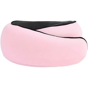Faible MOQ 10 pièces – Oreiller de voyage tissé personnalisé en mousse à mémoire de forme, coussin de soutien cervical portable, massant, magnétique, amovible - Product Image 1