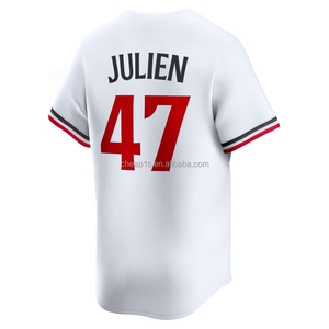 Maglia da Baseball Americana Minnesota Twin Ricamata per Uomo, Vendita all'Ingrosso # Abbigliamento da Softball 25 Byron Buxton 23 Royce <span class=keywords><strong>Lewis</strong></span> 27 Ryan Jeffers - Product Image 5