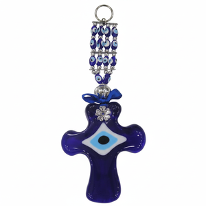 GLASS EVIL EYES ORNAMENT 9X24 cm Producto de herramienta de torneado único - Product Image 2