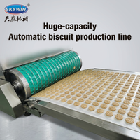 Volledig automatische biscuitmachine, productielijn voor harde en zachte biscuits, mini biscuit-koekjesmachine voor kleine bedrijven
