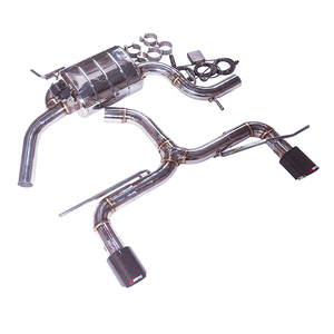 Système d'échappement CATBACK en acier inoxydable poli VW <span class=keywords><strong>GOLF</strong></span> <span class=keywords><strong>6</strong></span> <span class=keywords><strong>GTI</strong></span> 2.0T avec embouts en fibre de carbone - Product Image 4
