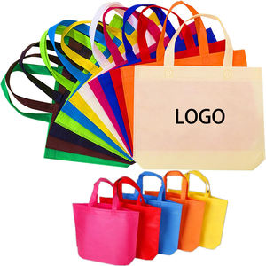 Fourre-tout d'épicerie réutilisable et écologique avec impression de logo personnalisé Festival de Noël sac en toile de jute RPET non tissé laminé PP - Product Image 2